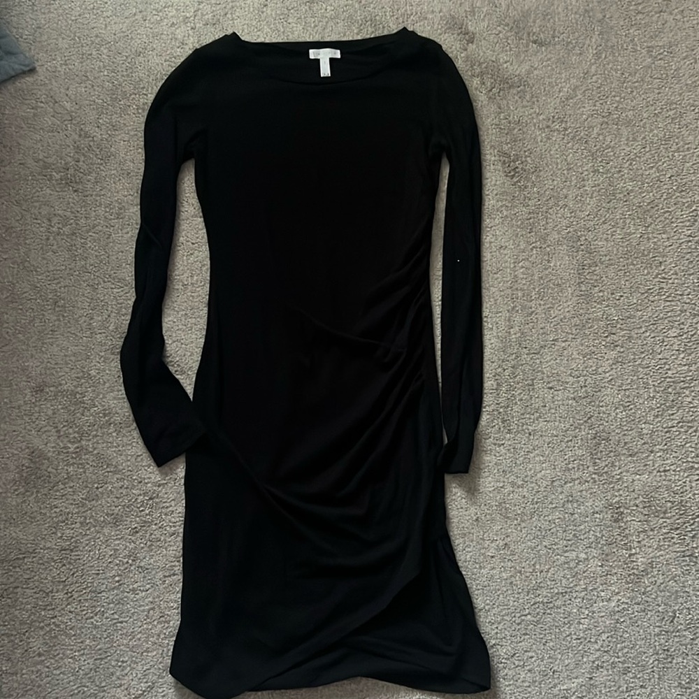 Black midi dress
